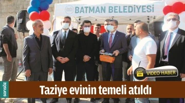 TAZİYE EVİNİN TEMELİ ATILDI