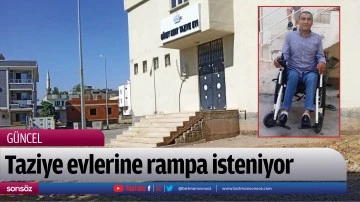 Taziye evlerine rampa isteniyor