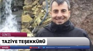 Taziye Teşekk&uuml;r&uuml;