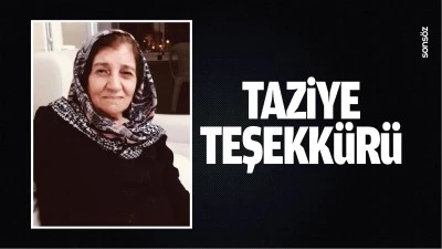 Taziye Teşekk&uuml;r&uuml;
