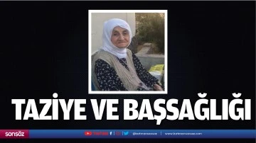Taziye ve başsağlığı