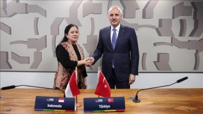 TBMM Başkanı Kurtulmuş, Endonezya Temsilciler Meclisi Başkanı Maharani ile g&ouml;r&uuml;şt&uuml;