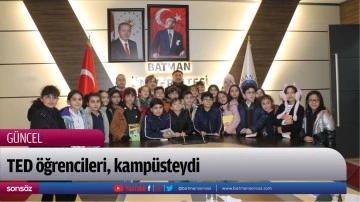 TED &ouml;ğrencileri, kamp&uuml;steydi