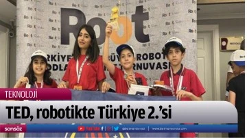 TED, robotikte T&uuml;rkiye 2.&rsquo;si