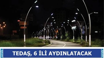 TEDAŞ, 6 ili aydınlatacak