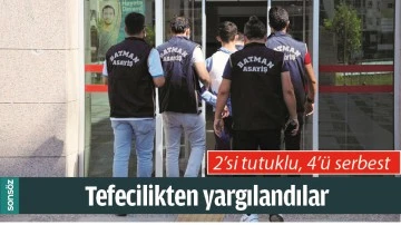 TEFECİLİKTEN YARGILANDILAR
