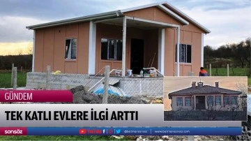 Tek katlı evlere ilgi arttı