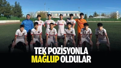 Tek pozisyonla mağlup oldular