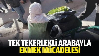 Tek tekerlekli arabayla ekmek m&uuml;cadelesi