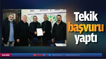 Tekik, başvuru yaptı