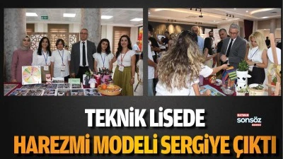 Teknik Lisede Harezmi modeli sergiye &ccedil;ıktı