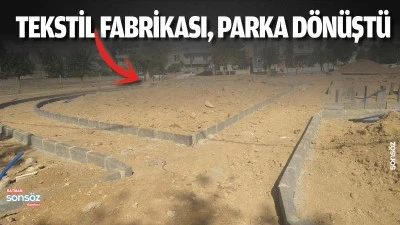 Tekstil fabrikası, parka d&ouml;n&uuml;şt&uuml; 