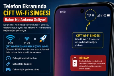 Telefonlarda G&ouml;r&uuml;len &Ccedil;ift Wi-Fi Simgesi Ne Anlama Geliyor?
