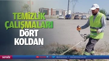 Temizlik &ccedil;alışmaları d&ouml;rt koldan&hellip;
