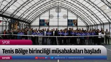 Tenis B&ouml;lge birinciliği m&uuml;sabakaları başladı