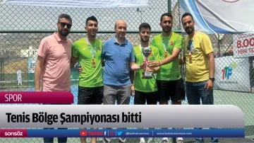 Tenis B&ouml;lge Şampiyonası bitti