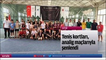 Tenis kortları, analig ma&ccedil;larıyla şenlendi