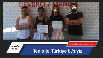 Tenis&rsquo;te T&uuml;rkiye 8.&rsquo;siyiz