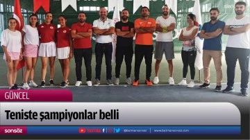 Teniste şampiyonlar belli