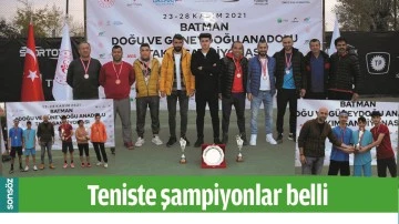 TENİSTE ŞAMPİYONLAR BELLİ