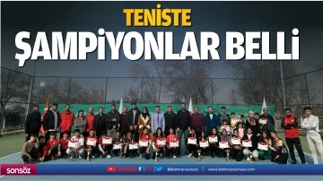 Teniste şampiyonlar belli