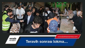 Teravih sonrası lokma&hellip;