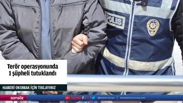 Ter&ouml;r operasyonunda 1 ş&uuml;pheli tutuklandı