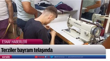 Terziler bayram telaşında