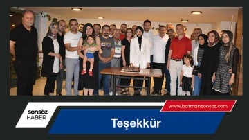 Teşekk&uuml;r