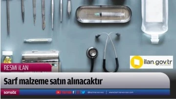 Tıbbi malzeme satın alınacaktır