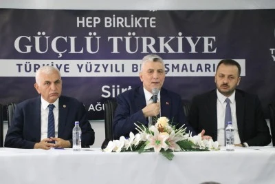 Ticaret Bakanı &Ouml;mer Bolat, Siirt'te "T&uuml;rkiye Y&uuml;zyılı Buluşmaları" programında konuştu