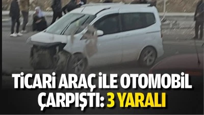 Ticari ara&ccedil; ile otomobil &ccedil;arpıştı