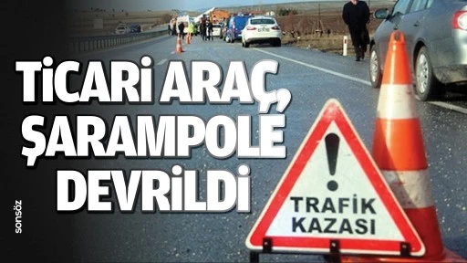Ticari ara&ccedil;, şarampole devrildi