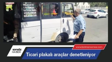 Ticari plakalı ara&ccedil;lar denetleniyor