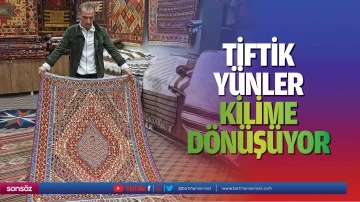 Tiftik y&uuml;nler, kilime d&ouml;n&uuml;ş&uuml;yor