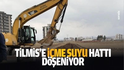 Tilmis&rsquo;e i&ccedil;me suyu hattı d&ouml;şeniyor