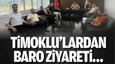 Timoklu&rsquo;lardan Baro ziyareti&hellip;