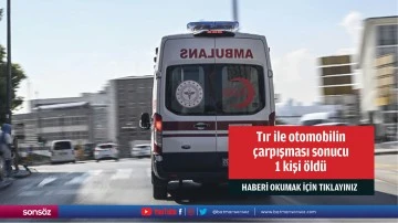 Tır ile otomobilin &ccedil;arpışması sonucu 1 kişi &ouml;ld&uuml;