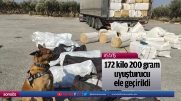 Tırda 172 kilo 200 gram uyuşturucu ele ge&ccedil;irildi