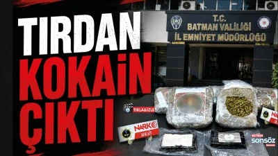 Tırdan kokain &ccedil;ıktı