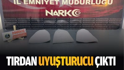 Tırdan uyuşturucu &ccedil;ıktı