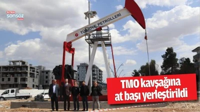 TMO kavşağına at başı yerleştirildi