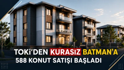 TOKİ&rsquo;den kurasız Batman&rsquo;a 588 konut satışı başladı