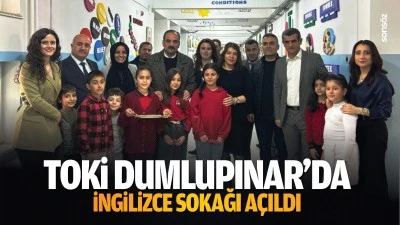 TOKİ Dumlupınar&rsquo;da İngilizce sokağı a&ccedil;ıldı