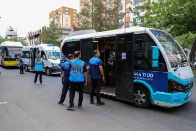 Toplu taşıma ara&ccedil;larına y&ouml;nelik denetimler s&uuml;r&uuml;yor