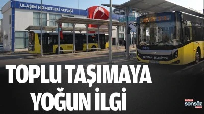 Toplu taşımaya yoğun ilgi