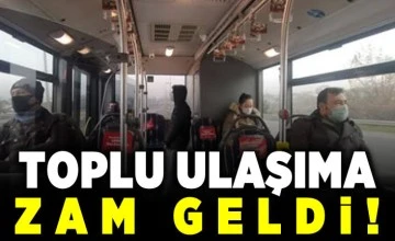 Toplu ulaşıma zam