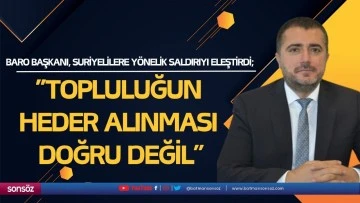 &ldquo;Topluluğun heder alınması doğru değil&rdquo;