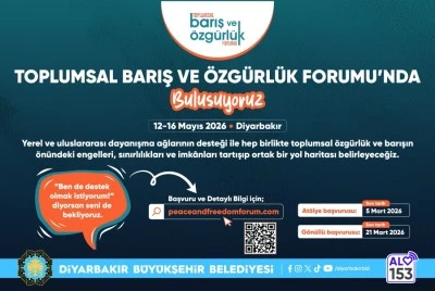 Toplumsal Barış ve &Ouml;zg&uuml;rl&uuml;k Forumu Diyarbakır&rsquo;da d&uuml;zenlenecek