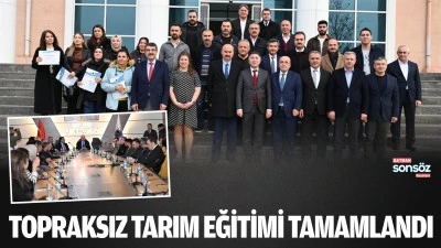 Topraksız Tarım Eğitimi Tamamlandı